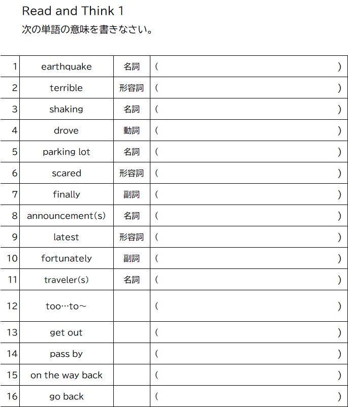 Unit 4 Be Prepared And Work Together Read And Think 1の本文と和訳について めめけ英語塾