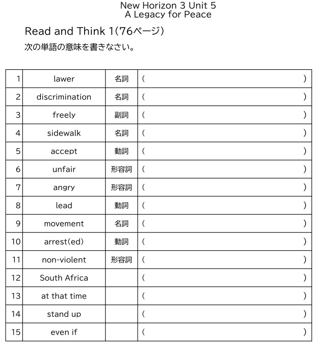 Unit 5 A Legacy For Peace Read And Think 1の和訳について めめけ英語塾 Unit 5 A Legacy For Peace Read And Think 1の和訳について めめけ英語塾
